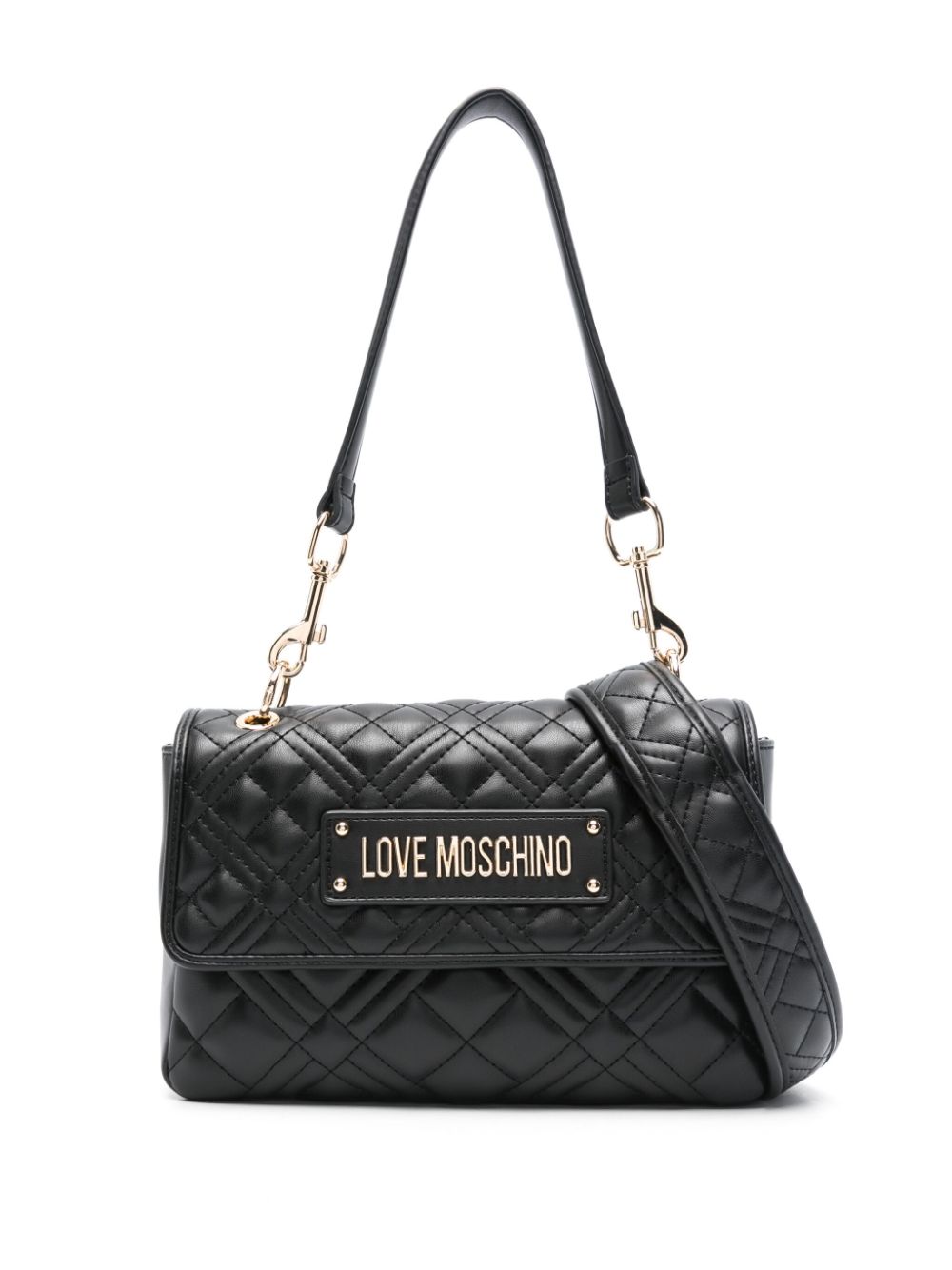 Love Moschino quilted cross body bag – Black