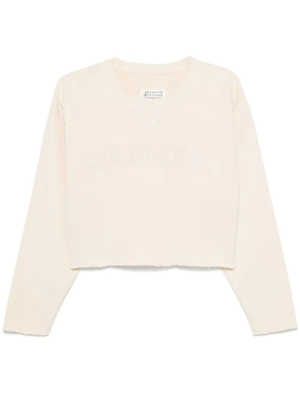 Maison Margiela Firm Sweatshirt in Neutrals