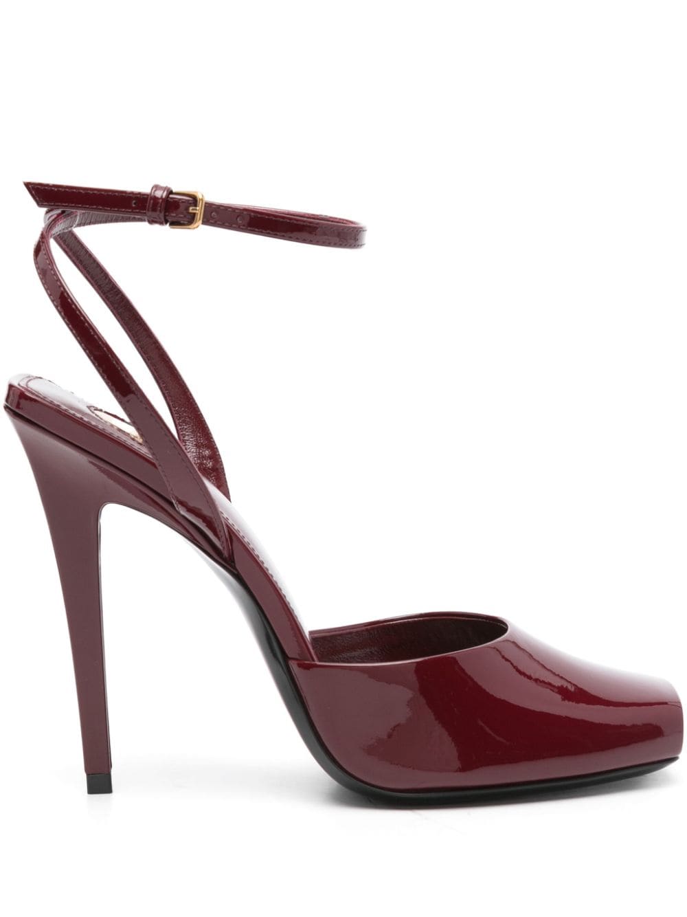 Saint Laurent 110mm La Scandale sandals Red