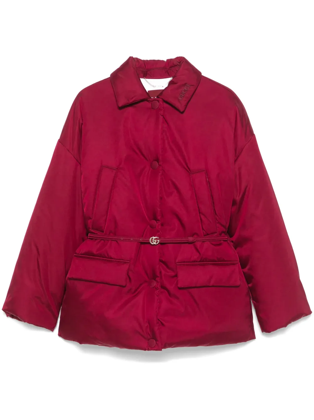 Gucci Bomberjack met ceintuur Rood