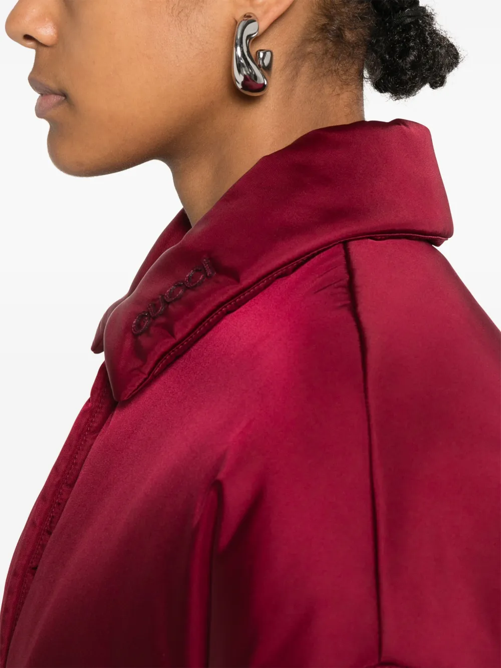 Gucci Bomberjack met ceintuur Rood