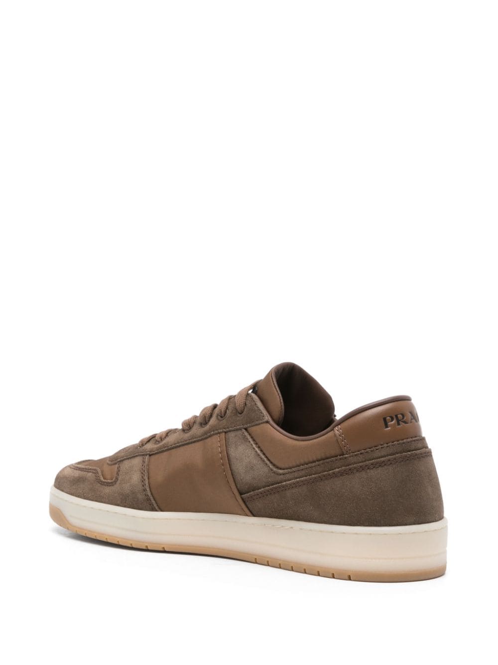 Shop Prada Downtown Sneakers In Braun