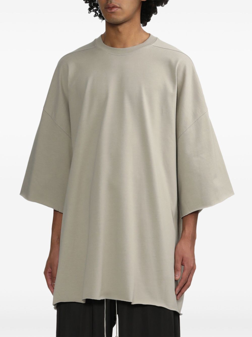 Rick Owens T-shirt met verlaagde schouders Beige