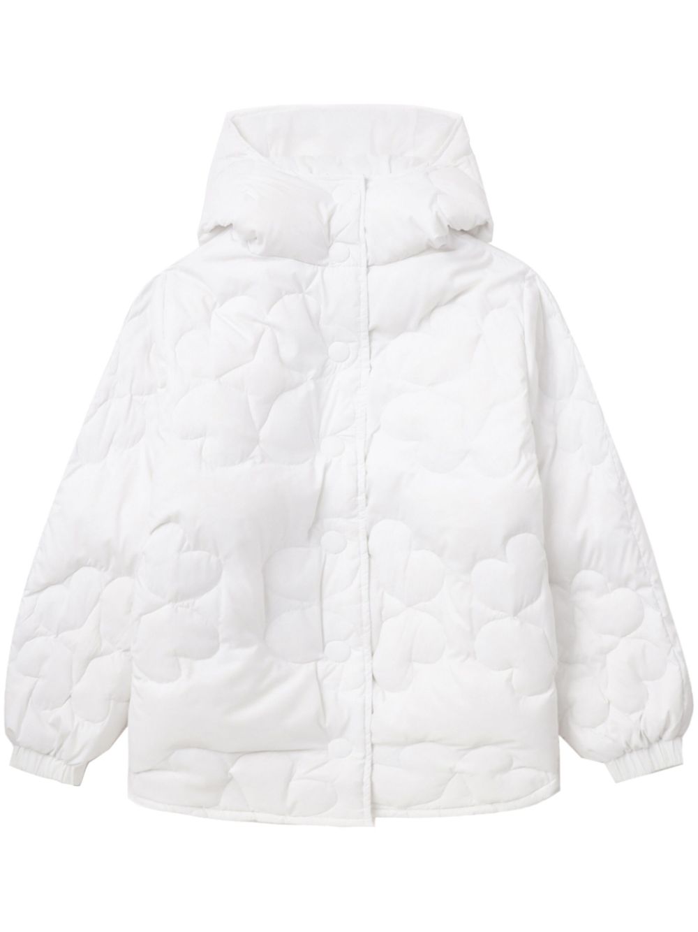 hooded quilted jacket