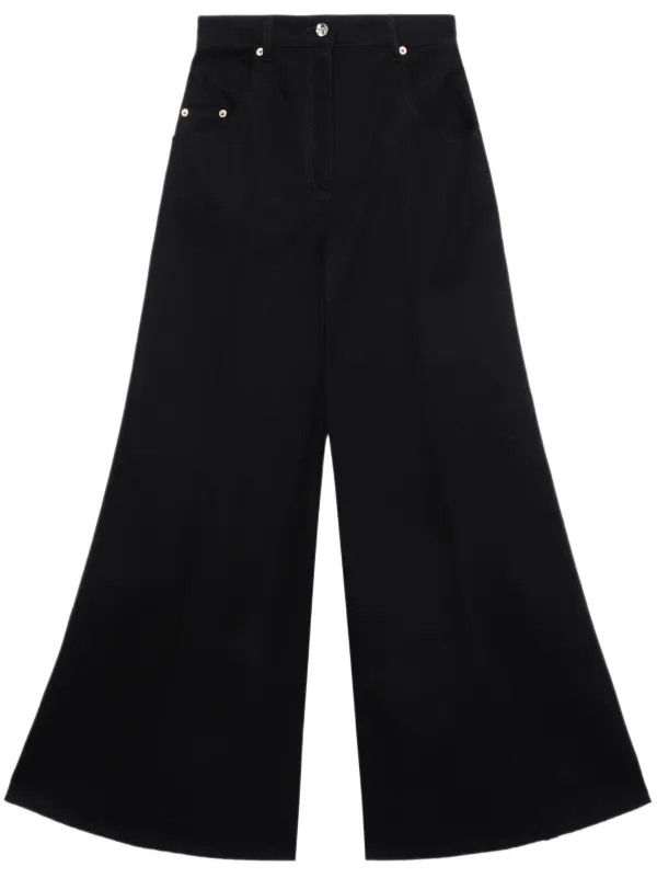 Nina Ricci>>フレアジーンズ Nina Ricci フレアジーンズ | ブラック | FARFETCH JP