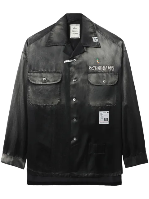 Maison MIHARA YASUHIRO 로고 패치 셔츠