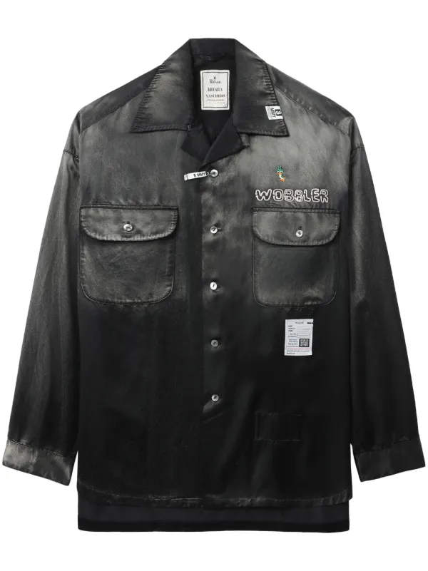 Maison MIHARA YASUHIRO ロゴパッチ シャツ | グレー | FARFETCH JP