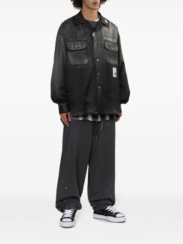 Maison MIHARA YASUHIRO ロゴパッチ シャツ | グレー | FARFETCH JP