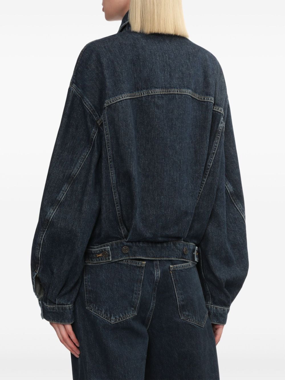 Shop Agolde Dalton Denim Jacket In Blue