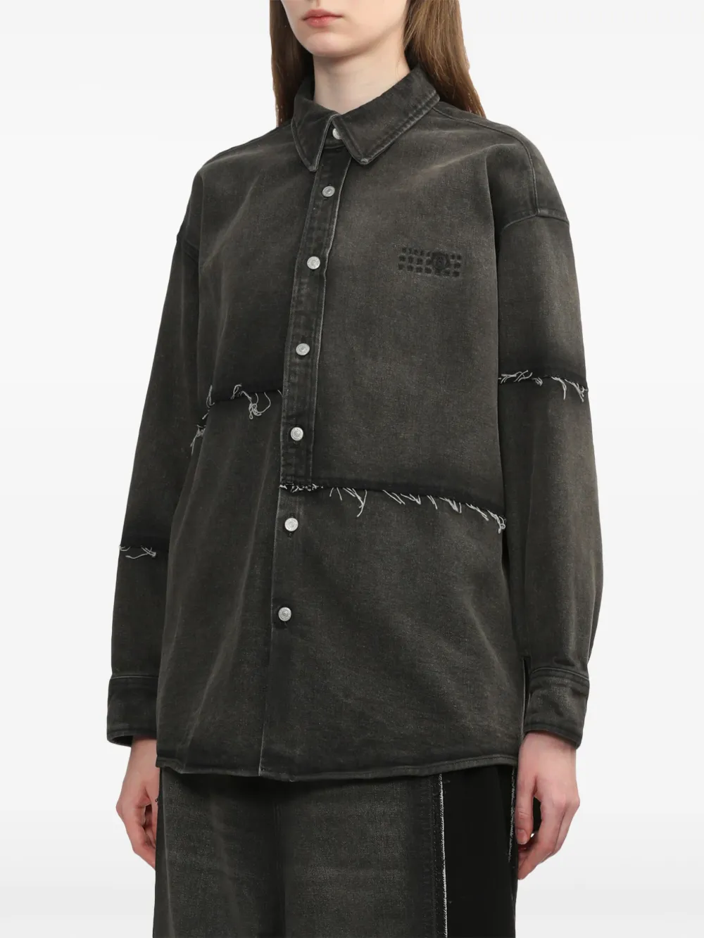 MM6 Maison Margiela T-shirt met borduurwerk Grijs