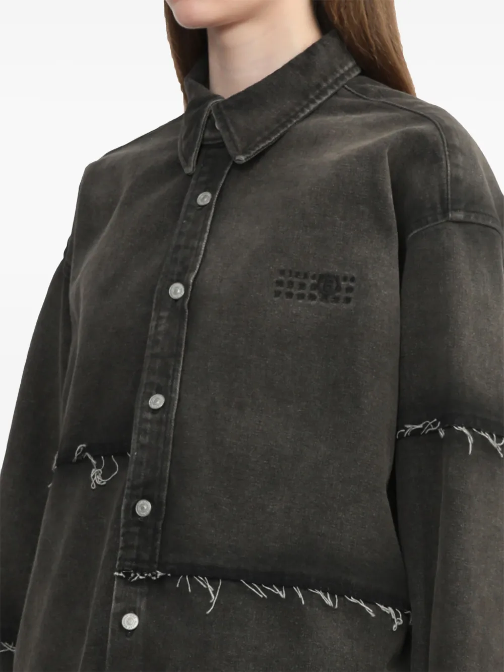MM6 Maison Margiela T-shirt met borduurwerk Grijs