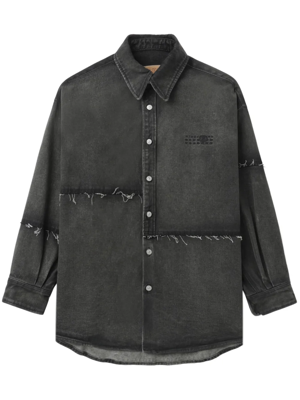 MM6 Maison Margiela エンブロイダリー シャツ - グレー MM6 Maison Margiela エンブロイダリー シャツ - グレー