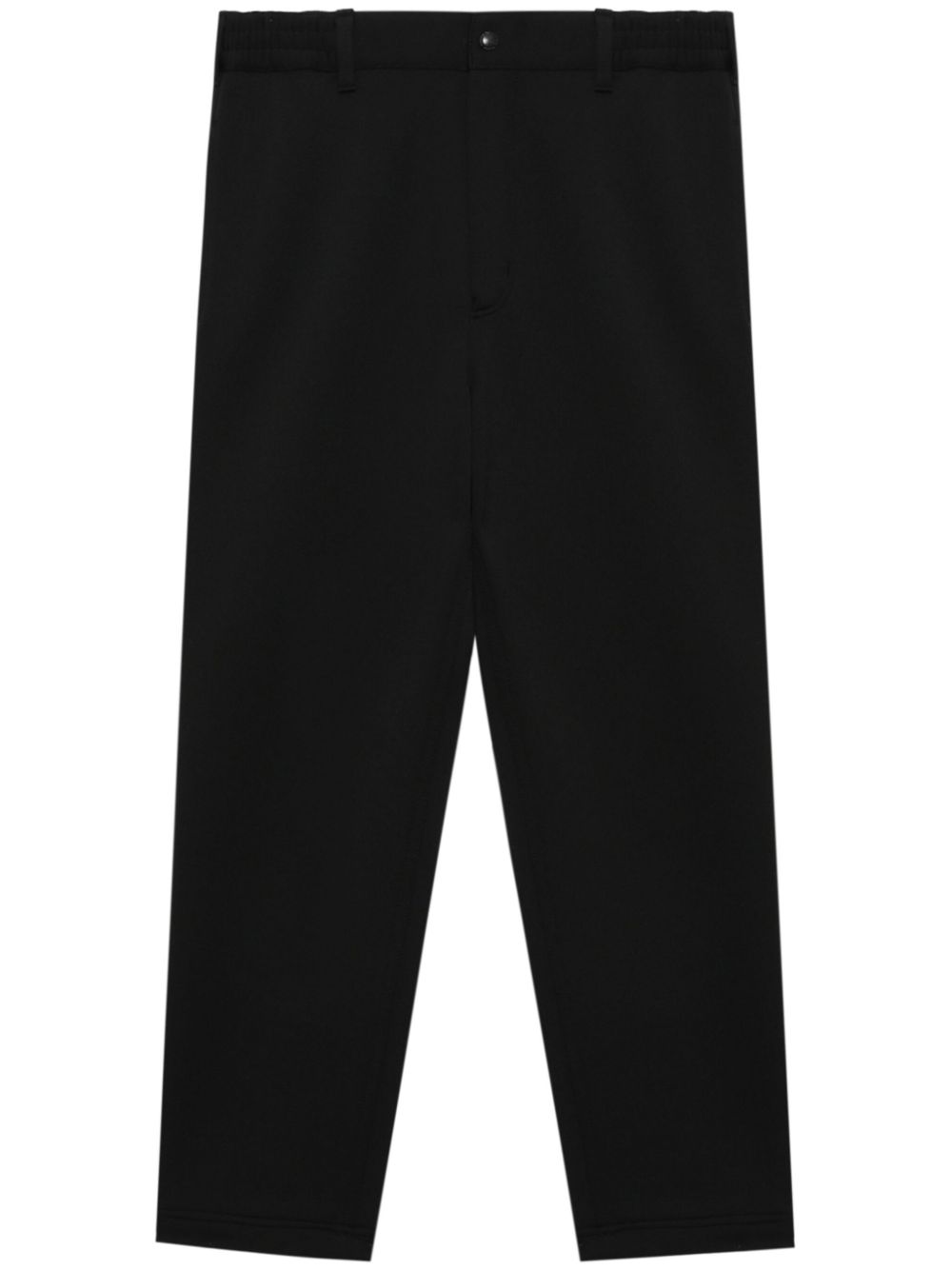 button-fastening straight trousers