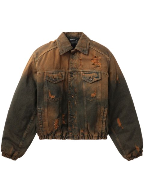 EGONlab. distressed denim jacket