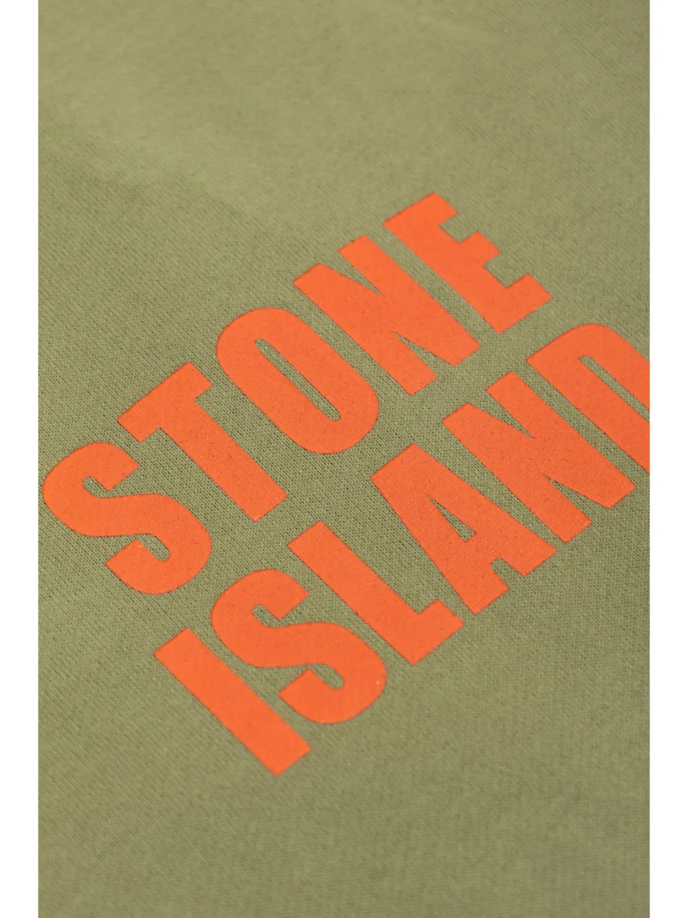 Stone Island Junior Sweater met logoprint Groen