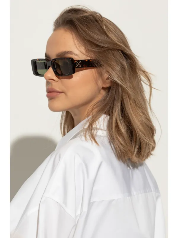 Off-White Eyewear Arthur Sunglasses | Brown | FARFETCH GE display picture 2