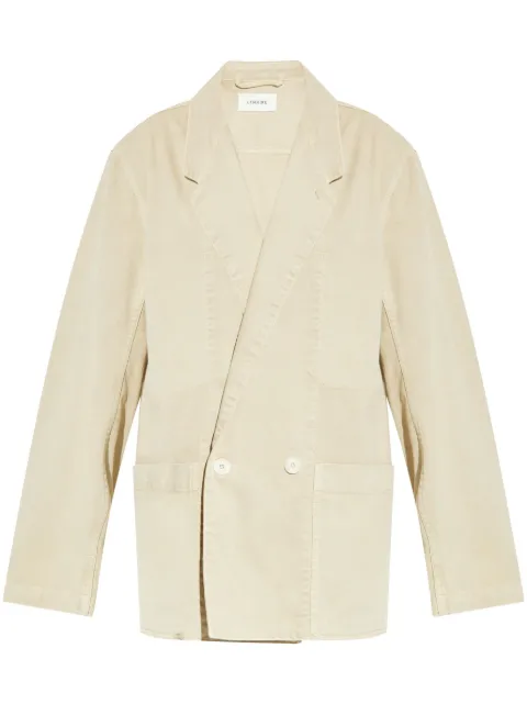 LEMAIRE blazer de mezclilla con doble botonadura