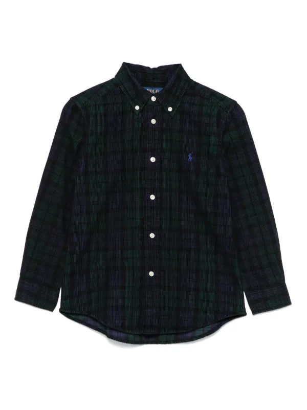 POLO RALPH LAUREN KIDS コーデュロイ シャツ | ブルー | FARFETCH JP