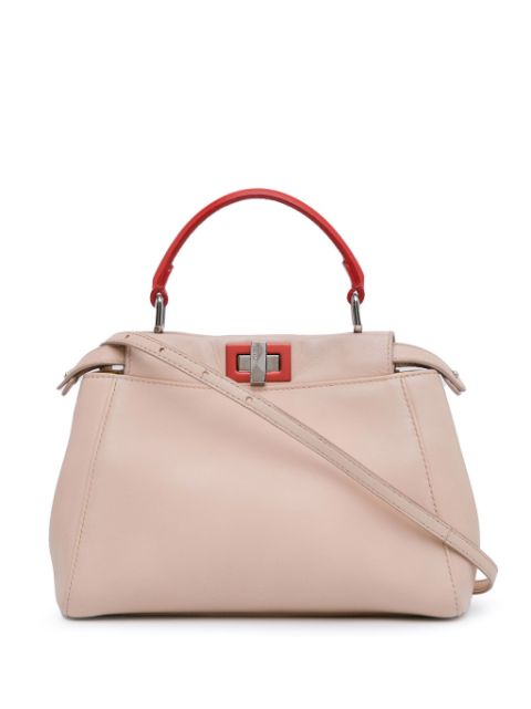 Fendi 2010-2024 Mini Leather Iconic Peekaboo satchel