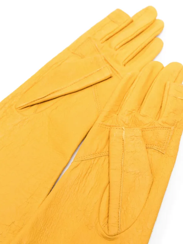 【関税＆送料込み】Rick Owens Bean Blister Gloves Rick Owens Bean Blister Gloves | Yellow | FARFETCH GE