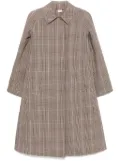 ASPESI check-pattern canvas coat - Brown