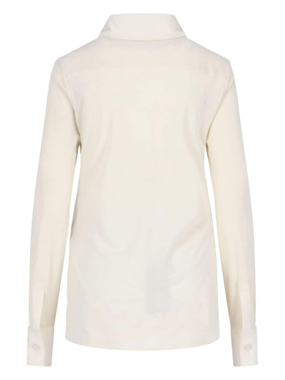 Shop Jil Sander Silk Shirt In Neutrals