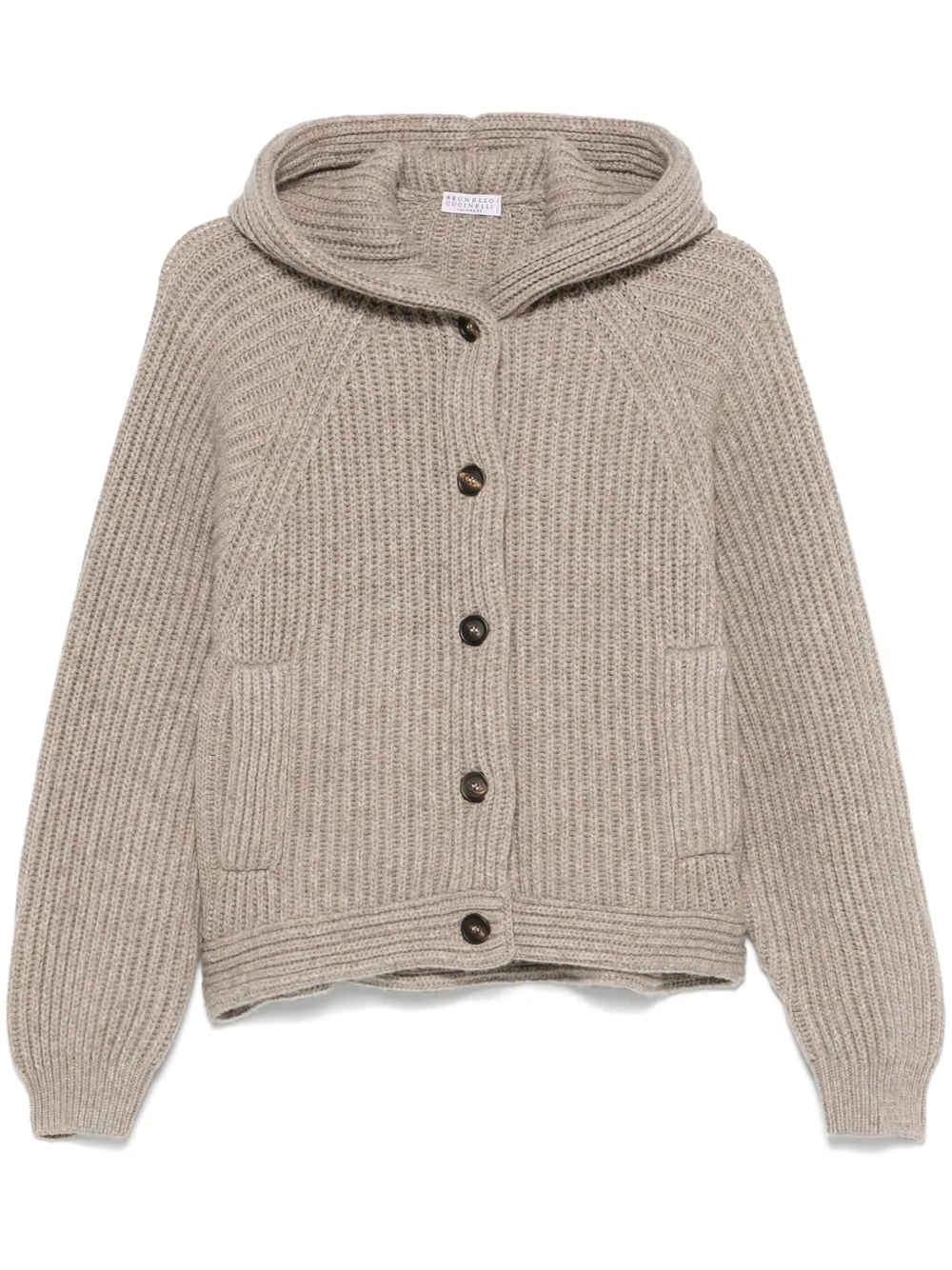 Brunello Cucinelli ribbed cardigan | Grey | Image 1