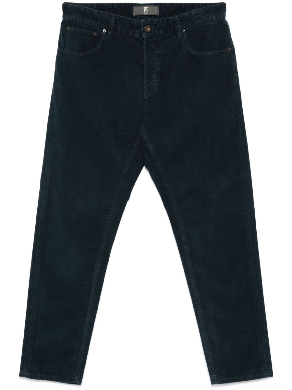 PT Torino corduroy straight-leg trousers - Blue