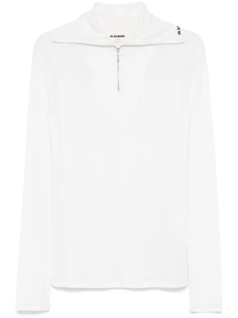 Jil Sander + zip-up T-shirt 