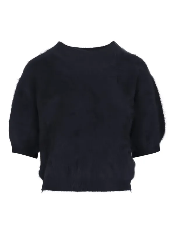 Lisa Yang Juniper Knitted Top in Black