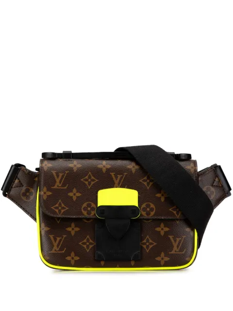 Louis Vuitton Pre-Owned 2021-2023 Monogram Macassar S Lock Sling belt bag WOMEN