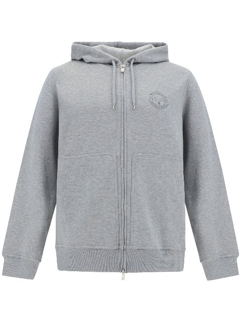 Brunello Cucinelli logo-print hoodie Men