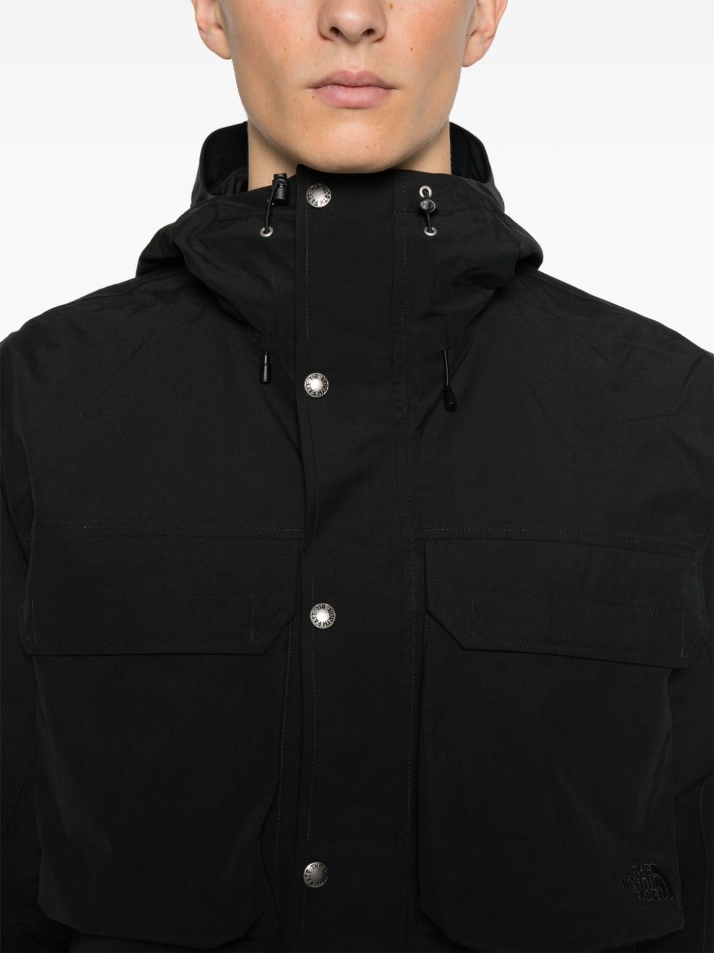 Shop The North Face M66 Cargo Rain Jacket In Black