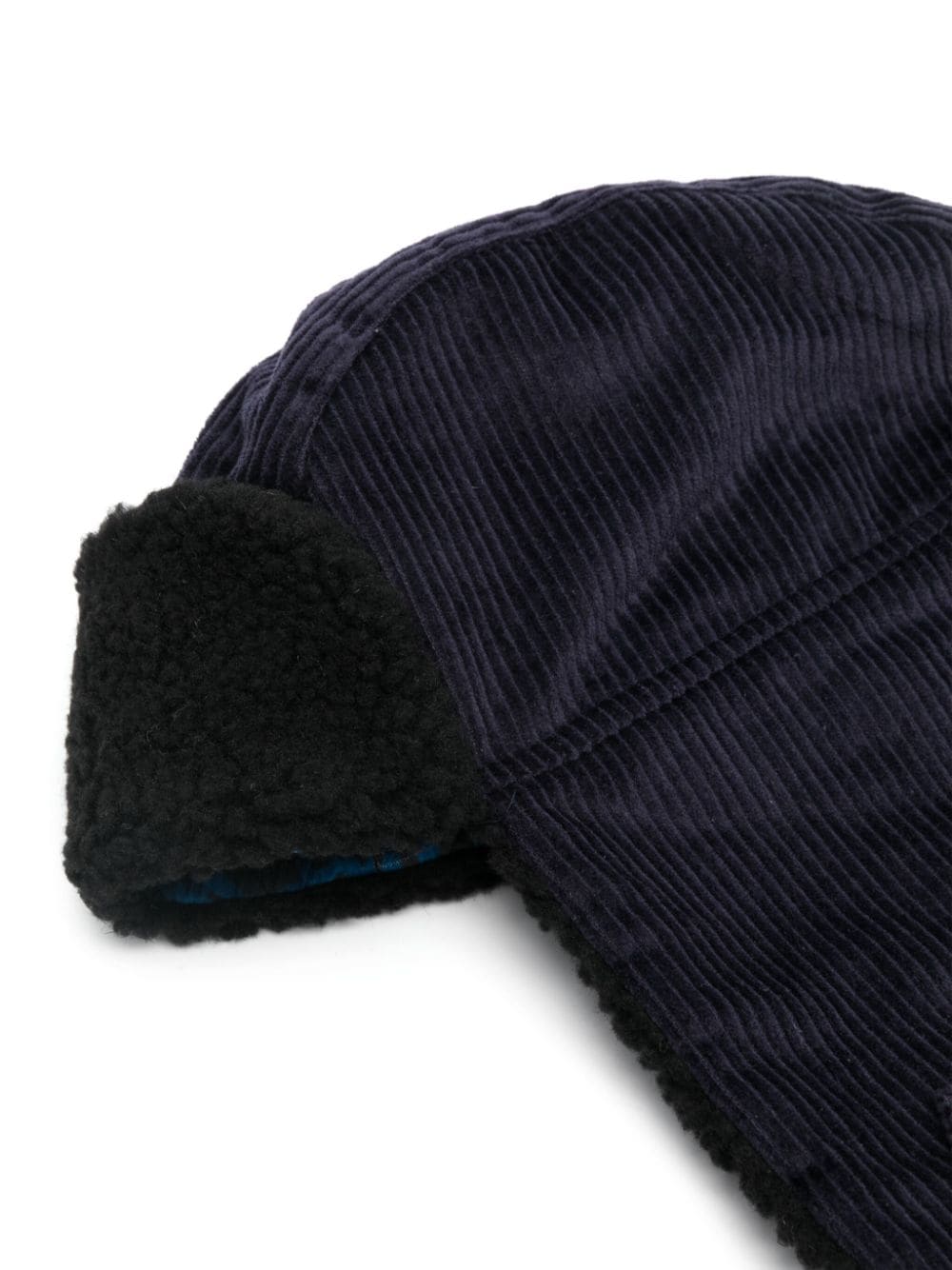 Shop Paul Smith Corduroy Trapper Hat In Blue