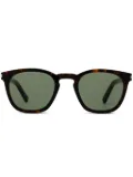 Saint Laurent Eyewear logo-print sunglasses - Brown