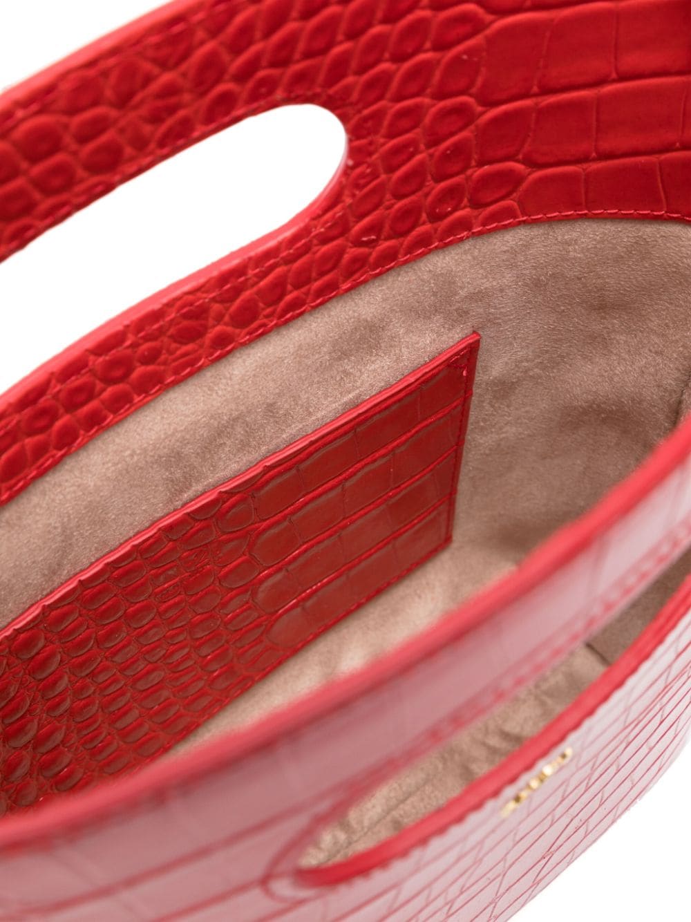 Shop N°21 Crocodile-embossed Tote Bag In Rot