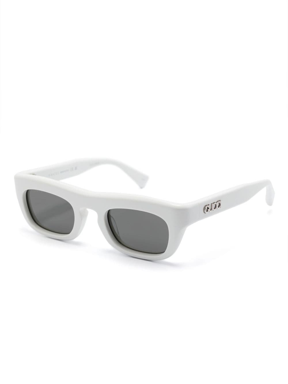 Shop Gucci Square-frame Sunglasses In Weiss