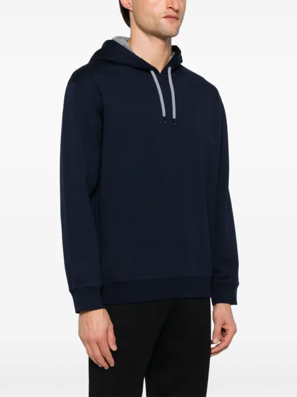 Brunello Cucinelli Jersey Hoodie | Blue | FARFETCH CA
