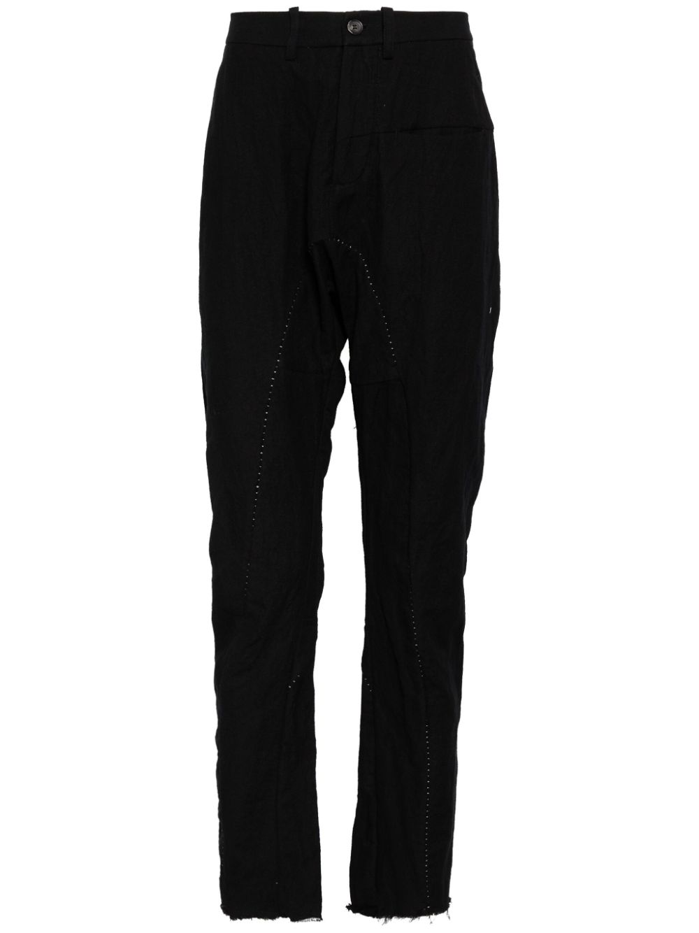 Masnada drop-crotch trouser – Black