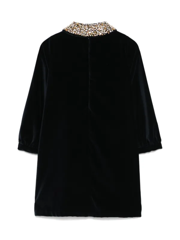 イルグッフォ　12A ワンピース Il Gufo デタッチャブルカラー ワンピース | ブルー | FARFETCH JP