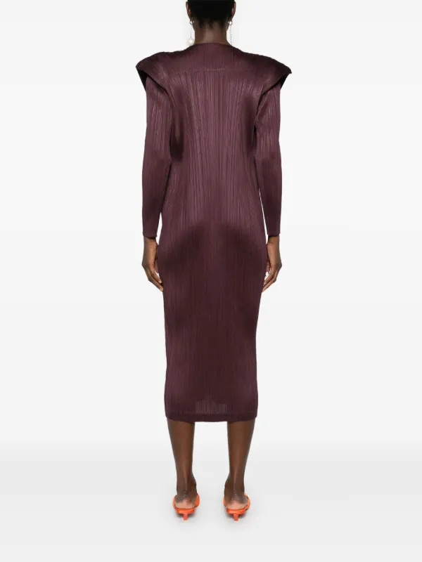 プリーツプリーズ　ミストセプテンバー Pleats Please Issey Miyake September ドレス | ブラウン
