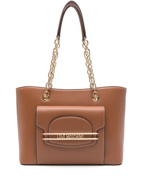 Love Moschino logo-lettering shoulder bag WOMEN