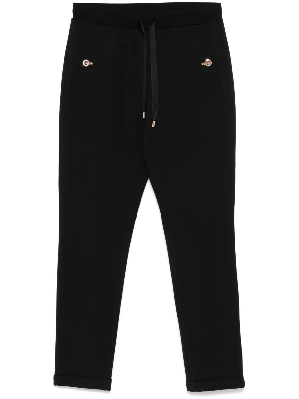 LIU JO Katoenen joggingbroek Zwart