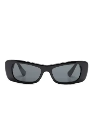 Miu Miu Eyewear Miu Glimpse オーバルフレーム サングラス | ブラック