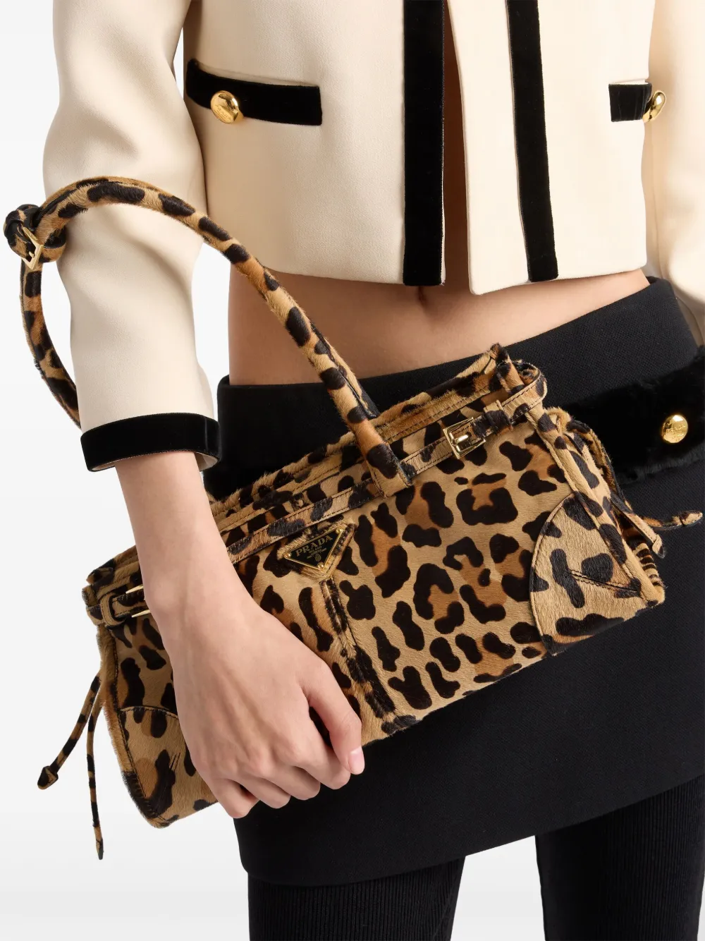 Prada leopard print bag deals