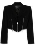 Mugler zip-up jacket - Black