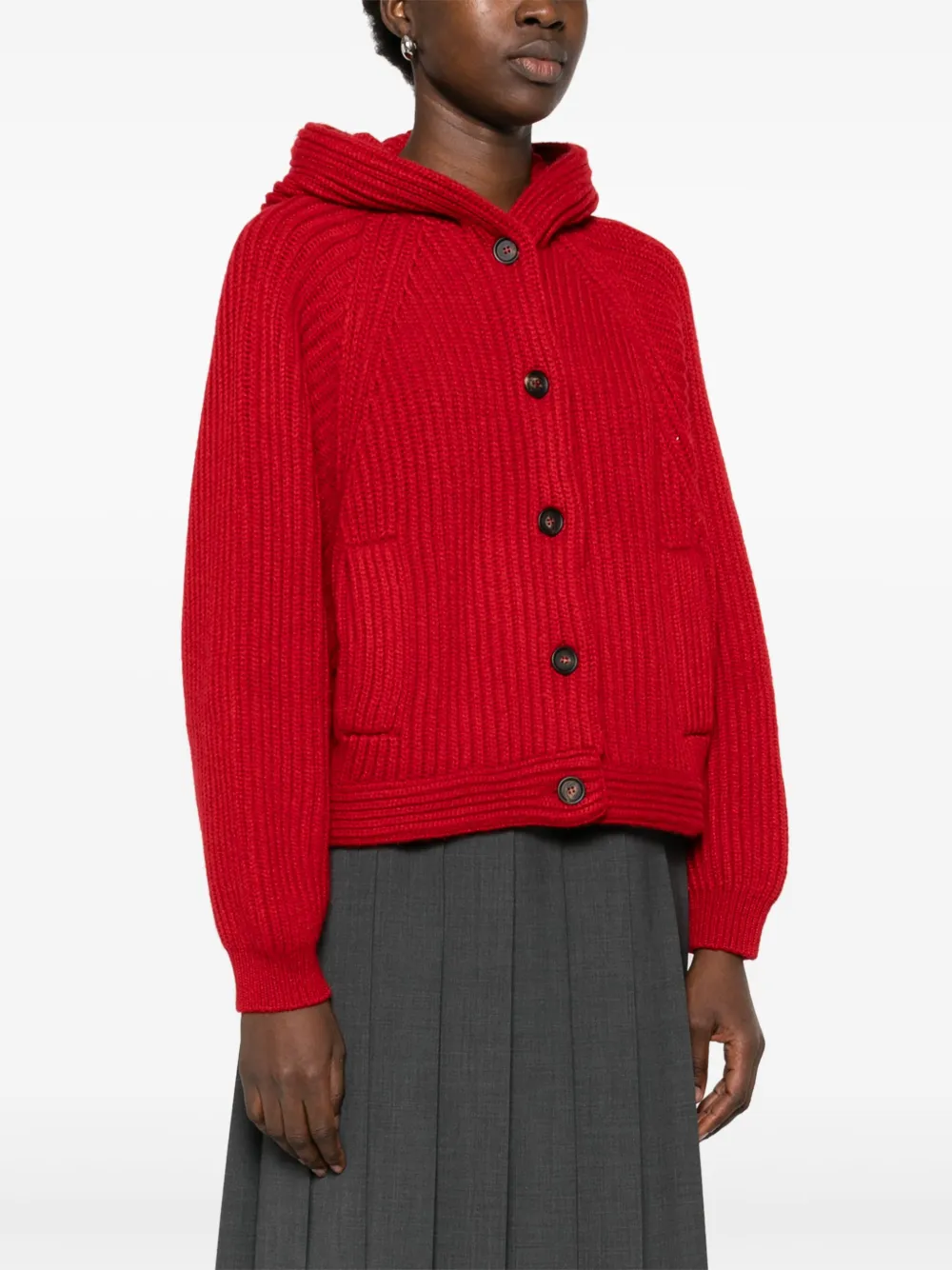 Brunello Cucinelli Geribbeld vest Rood