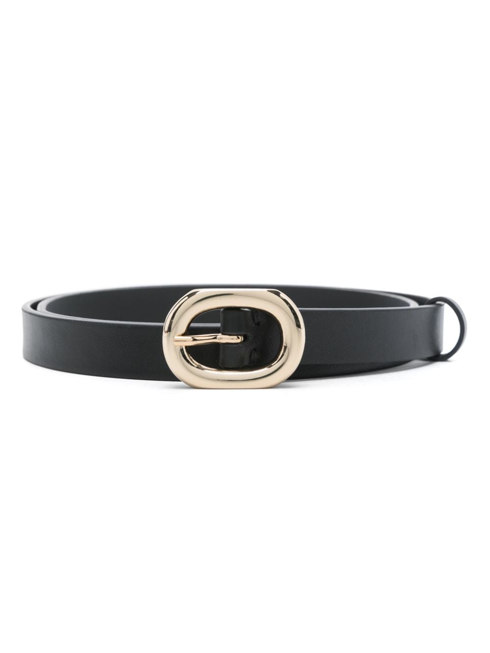 Shop Fabiana Filippi Leather Belt In Black