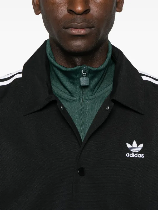り*ん様 kith adidas ダークグリーン ストライプジャケット Adidas 3-Stripes Jacket | Black | FARFETCH
