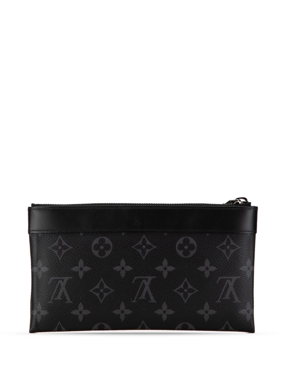 Louis Vuitton Pre-Owned 2021 Monogram Eclipse Discovery Pochette PM buidel - Zwart